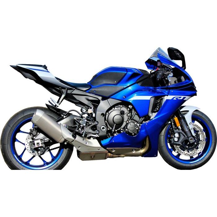 YAMAHA  R1 M /  R1  ('15-'24) SnakeSkin Tank Grips: Free Center Tank Protector Included