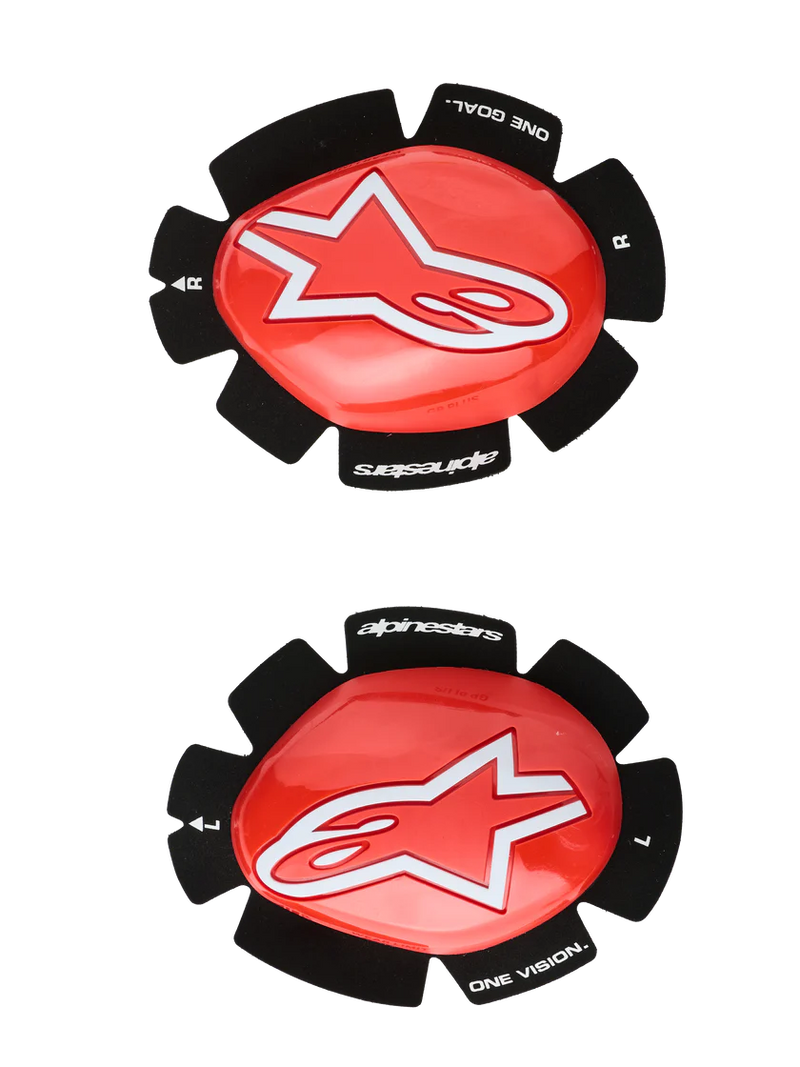 Alpinestars GP Plus Knee Sliders - Red/White
