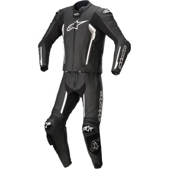 Traje de dos piezas ALPINESTARS Missile v2, negro, blanco y gris