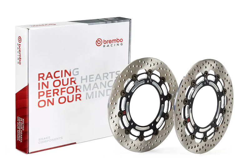 Brembo Xtra Line Groove Brake Rotors '21 -'25 Yamaha YZF-R7