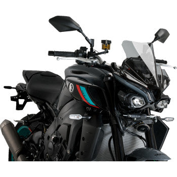 New Generation Sport Windshield - 14" - Smoke - '22-'24 YAMAHA MT-10/SP