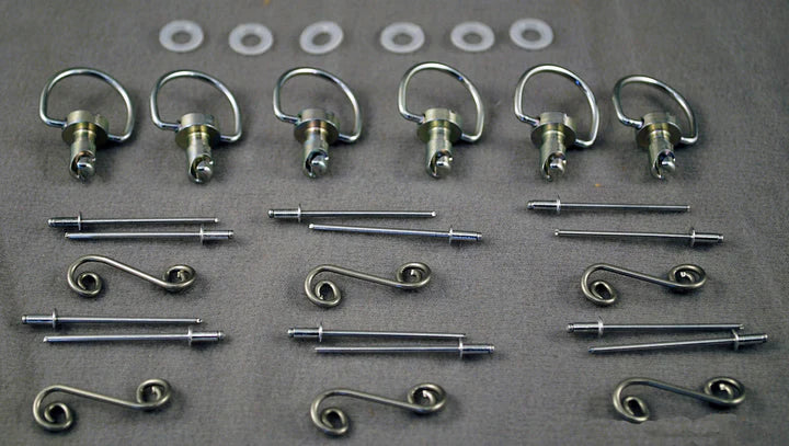 Dzus Fasteners (Rivet Type) 6 pack