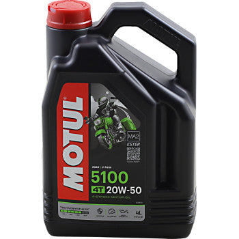 Motul 5100 Synthetic Blend 4T Engine Oil  4 L