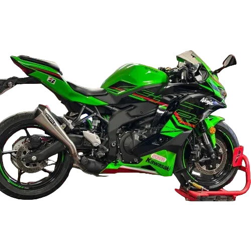 Hindle Evo Megaphone Slip-on Exhaust System '23 -'26 Kawasaki ZX4RR