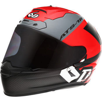 Casco ATS-1R - Wyman - Rojo/Gris 