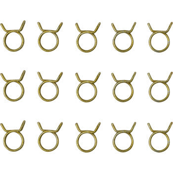 Hose Clamps - Self-Tensioning - Double Wire - 7/16" - 15 Pack