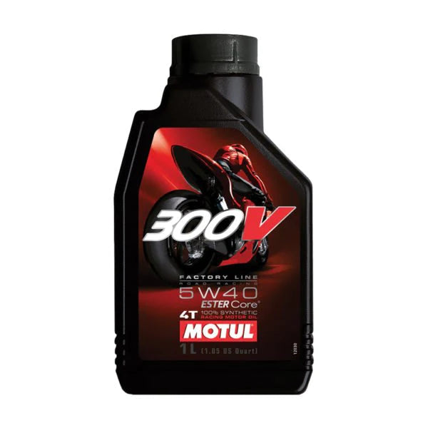 Aceite sintético para motor de competición de carretera Motul 300V Factory Line 4T 5w40 1L