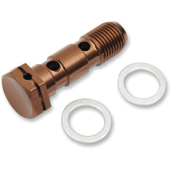Aluminum Banjo Bolt - Double M10 x 1.0
