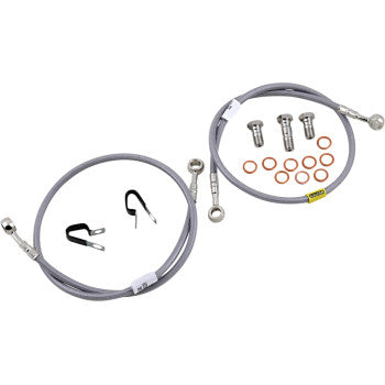 GALFER Front stainless steel braided brake line kit '14-'16 Yamaha FZ-09
