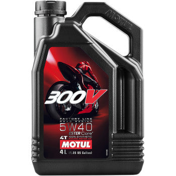 Aceite sintético Motul 300v 4t Competition 5w40 4 litros