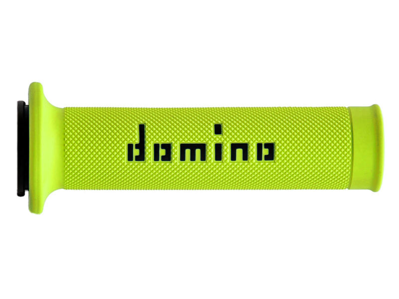 Domino MotoGP Grips - Dual-Compound - Fluorescent Yellow/Black