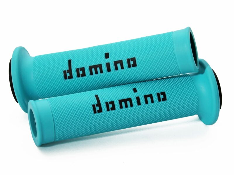 Domino MotoGP Grips - Dual-Compound - Cyan/Black