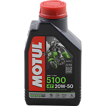 Motul 5100 Synthetic Blend 4T Engine Oil  1 L