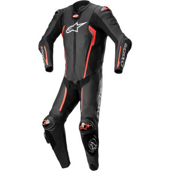 ALPINESTARS Missile v2 1-Piece Suit - Black/Red Fluorescent