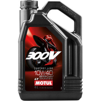Aceite sintético Motul 300v 4t Competition 10w40 4 litros