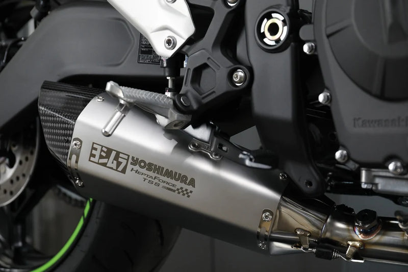 Yoshimura '23 -'26 Kawasaki ZX4RR STAINLESS FULL SYSTEM HEPTA FORCE TSS SATIN FINISH