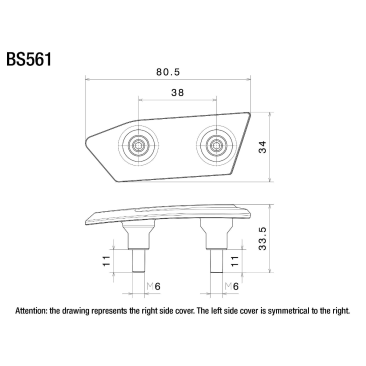 Placas de bloqueo de espejos RIZOMA para BMW S1000RR 2019-2024