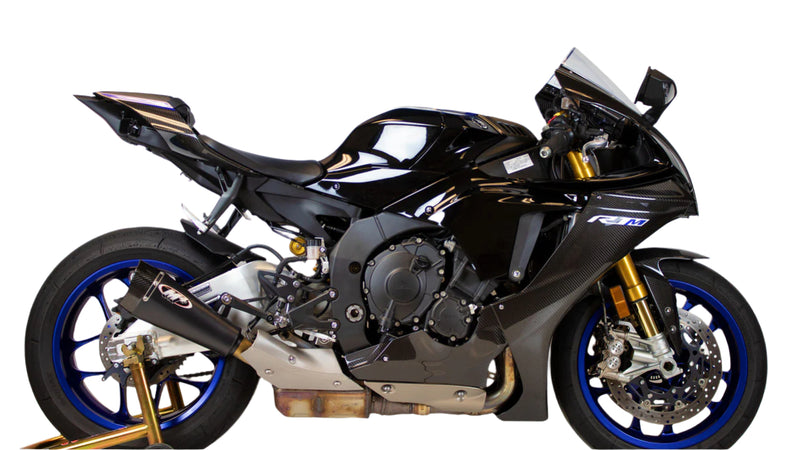 M4 Black RM1 Slip-On '15-'24 Yamaha R1