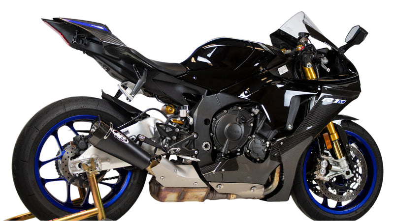 M4 Black RM1 Slip-On '15-'24 Yamaha R1
