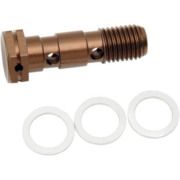 Aluminum Banjo Bolt - Double M10 x 1.25