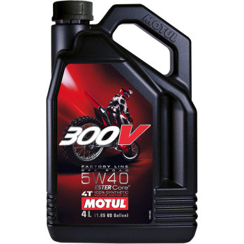 Aceite sintético Motul 300v Offroad 4t Competition 5w40 4 litros