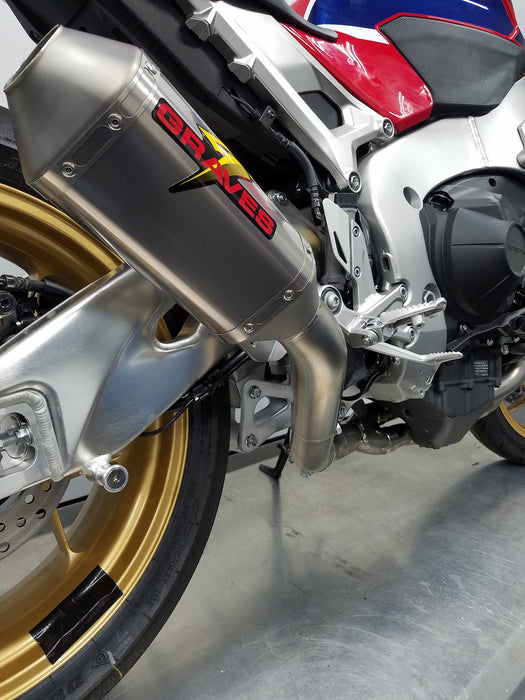 Graves '17-'23 Honda CBR1000rr Full Titanium Exhaust System w/ Titanium or Carbon Silencer