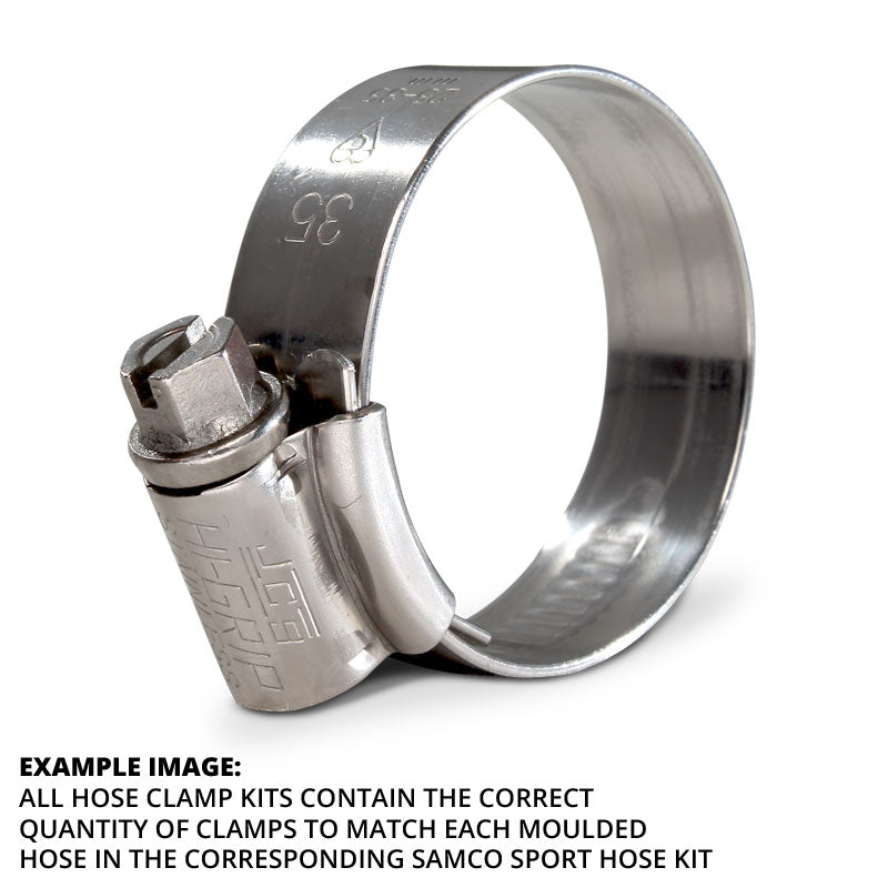 Samco '25+ Ducati Panigale V4 Mikalor W3 Stainless Steel Radiator Hose Clamp Kit