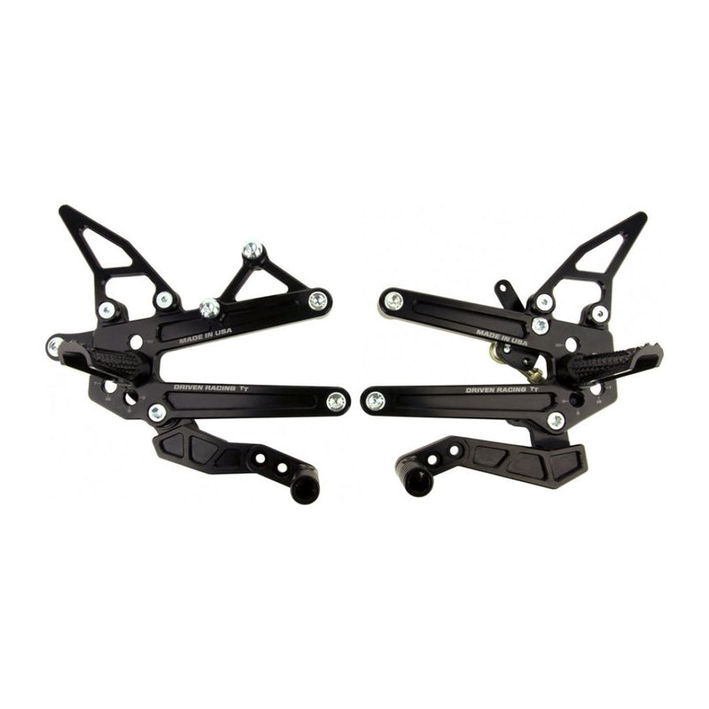 DRIVEN RACING TT Rearset -'13-'15 Triumph 675/R  / '13-'15 STREET TRIPLE/R