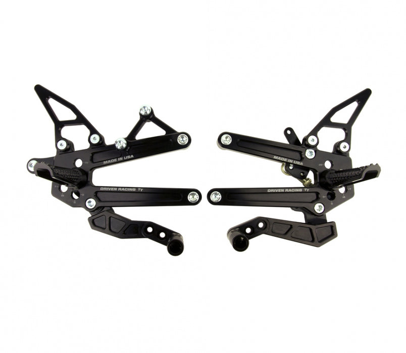 DRIVEN RACING TT Rearset -'13-'15 Triumph 675/R  / '13-'15 STREET TRIPLE/R