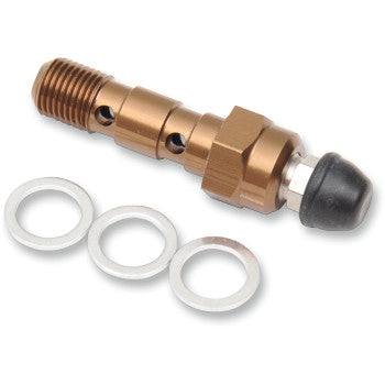 Aluminum Banjo Bolt with Bleeder M10 x 1.0