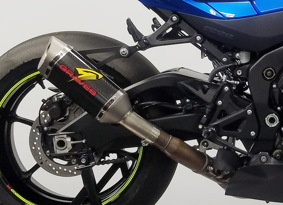 Graves '17-'23 Suzuki GSXR 1000 Cat Back Slip-on Exhaust