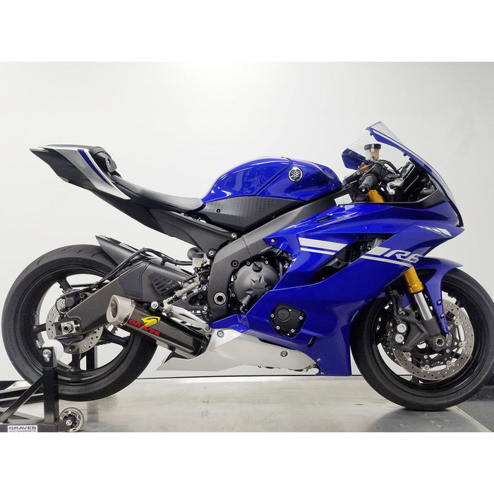 Graves '17&gt; Escape completo Yamaha R6 - Titanio WORKS 8 / Carbono WORKS 7 / Titanio WORKS 7