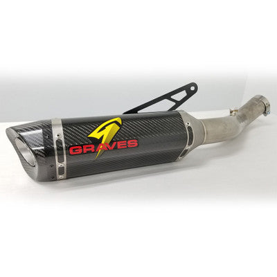 Sistema de escape de carbono o titanio con eliminador de catalizador para Aprilia RSV4 de Graves '17-'20