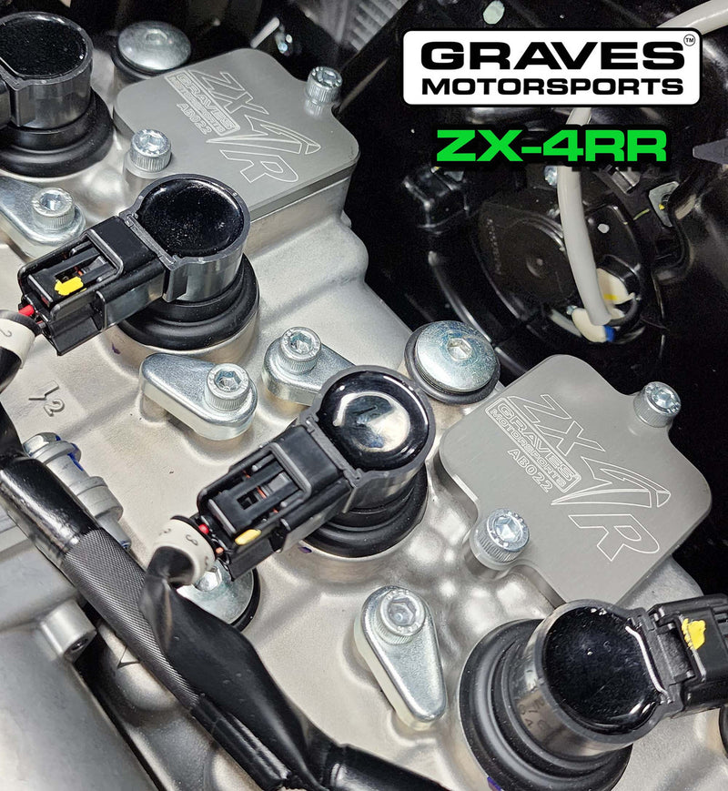 Graves Kawasaki Ninja '23+ ZX4-RR / '13 -'25 ZX6-R / '16 '25 ZX-10R Smog Block Off Plates