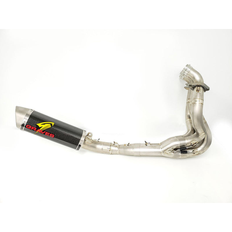 Graves '09-'24 Kawasaki ZX-6R Full LINK Titanium / Carbon WORKS Exhaust