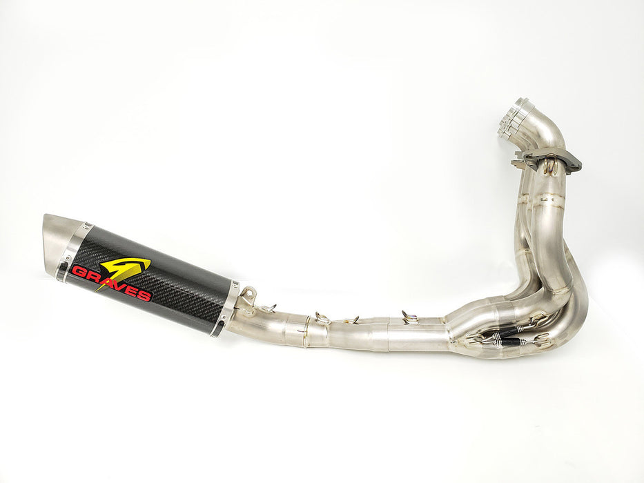 Graves '09-'24 Kawasaki ZX-6R Full LINK Titanium / Carbon WORKS Exhaust