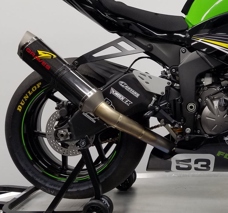 Graves '09-'24 Kawasaki ZX-6R WORKS2 Carbon Full Exhaust System