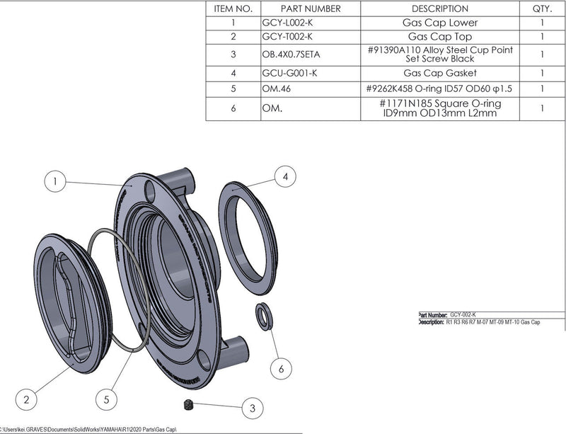Graves Yamaha Gas Cap - See Multi Fitment