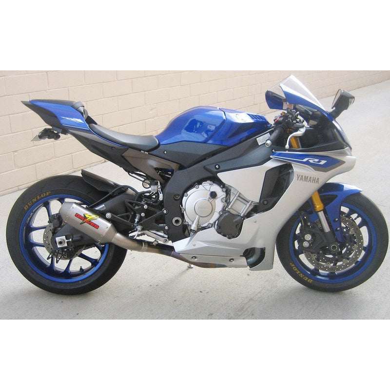 Graves '15-'24 Yamaha R1 Cat Eliminator Titanium/Carbon Exhaust