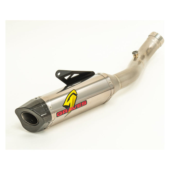 Sistema de escape de carbono o titanio con eliminador de catalizador para Aprilia RSV4 de Graves '17-'20