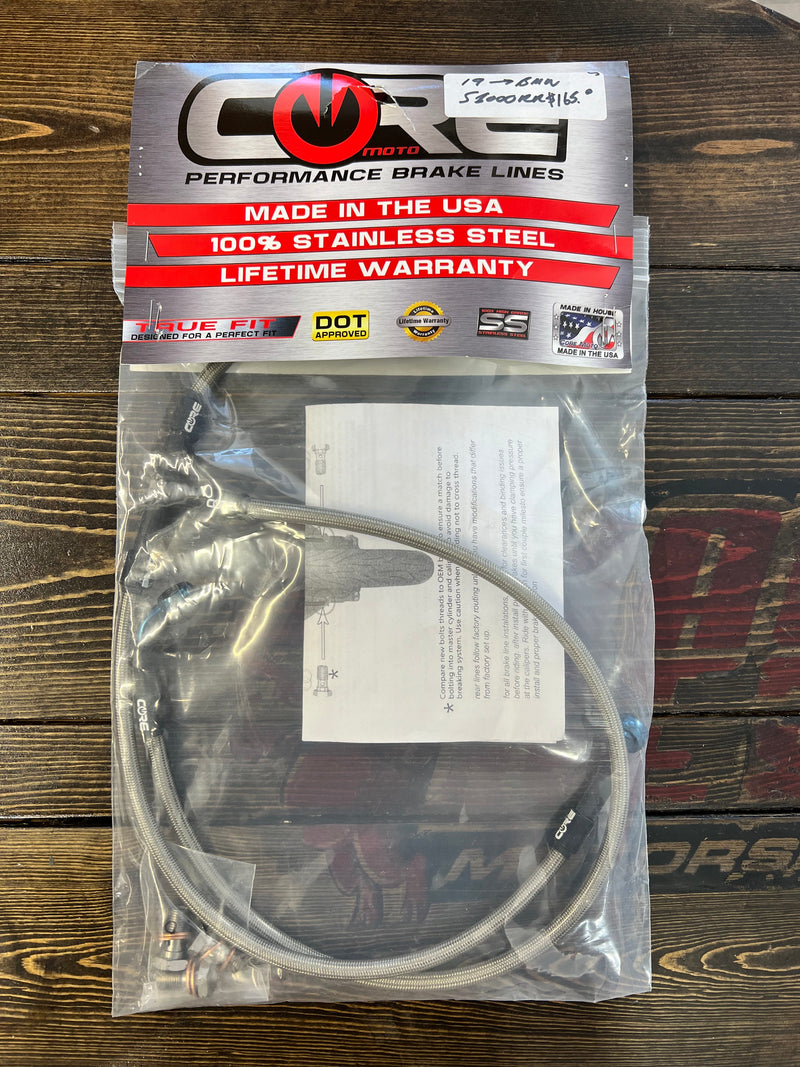 Core Moto 3T Front Brake Kit '19+ BMW S1000RR / '21+ M1000RR (NON-ABS CUSTOM)