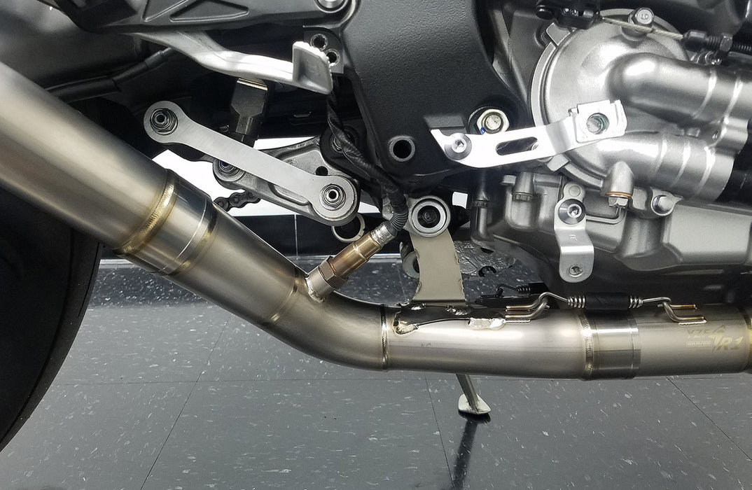 Graves '15-'24 Yamaha R1 Full Titanium Exhaust System with Carbon or Titanium Silencer