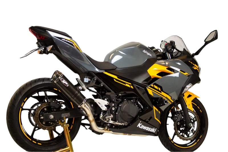 M4 Full System With X96 Carbon Canister '18-'25 Kawasaki Ninja 400/500/Z
