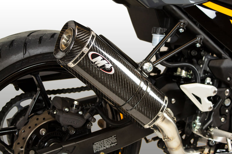 M4 Full System With X96 Carbon Canister '18-'25 Kawasaki Ninja 400/500/Z