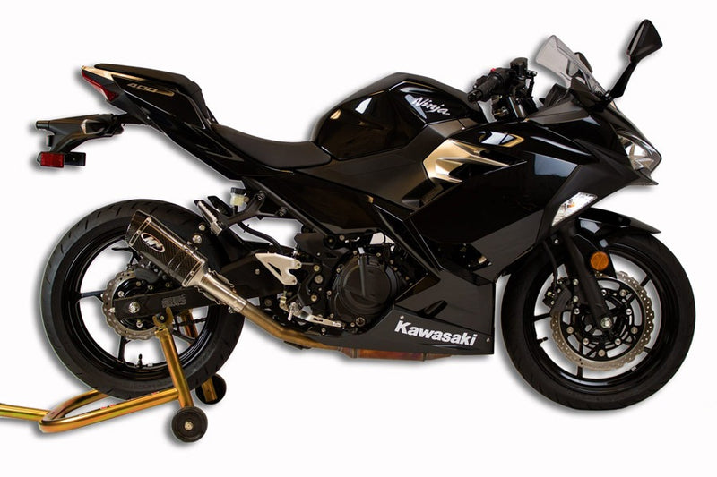 M4 Slip-0n With X96 Carbon Canister '18-'25 Kawasaki Ninja 400/500/Z