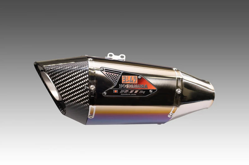 Yoshimura '17-'25 Suzuki GSX-R1000  R-11Sq Stainless Slip-On Exhaust, w/ Titanium Blue Sleeve (Copy)