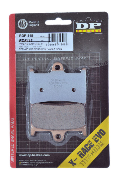 DP BRAKES RDP Racing Brake Pads - '97-'20 Yamaha R1 / R6/ MT07/ MT09 / FZ09 / FJR / FZ1(SEE FITMENT BELOW)