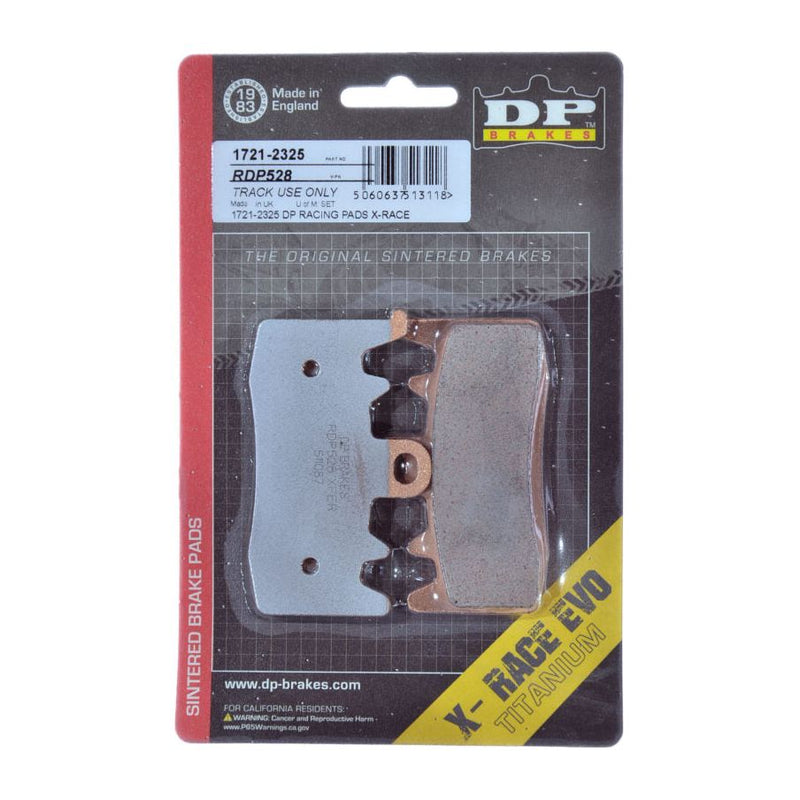 Pastillas de freno DP BRAKES RDP Racing - DUCATI V2 /BMW S1000XR /APRILIA Tuono V4/MV AGUSTA (VER AJUSTE A CONTINUACIÓN)