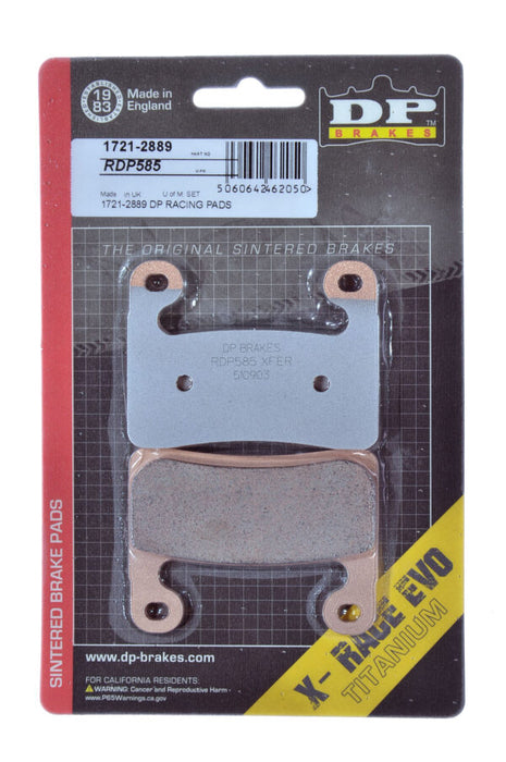 DP BRAKES RDP Racing Brake Pads -'19-'23 BMW S1000RR/R/XR (SEE FITMENT BELOW)