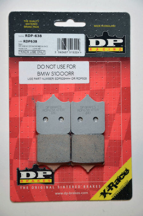 DP BRAKES RDP Racing Brake Pads KTM/MV AGUSTA/TRIUMPH/DUCATI/APRILIA (SEE FITMENT BELOW)